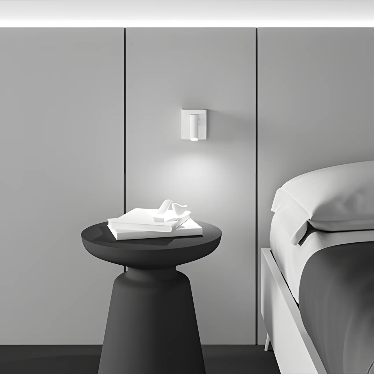 Aron 1Lt Reading Light - Black/White - Image 8