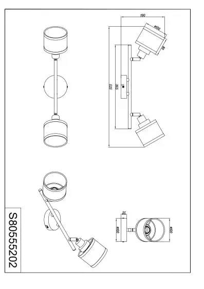 Arosa 2/3Lt Bar Spotlight - Chrome - Image 5