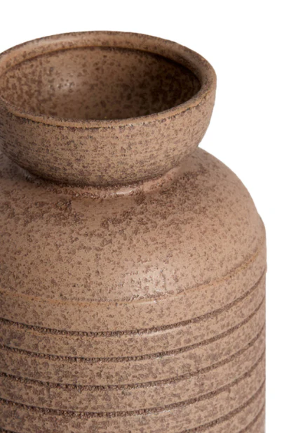 ARPINO Vase Deco - Ceramics Matt Dark Brown - Image 2