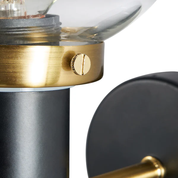 Arras 1Lt G9 Bathroom Wall Light IP44 Satin Brass - Image 2