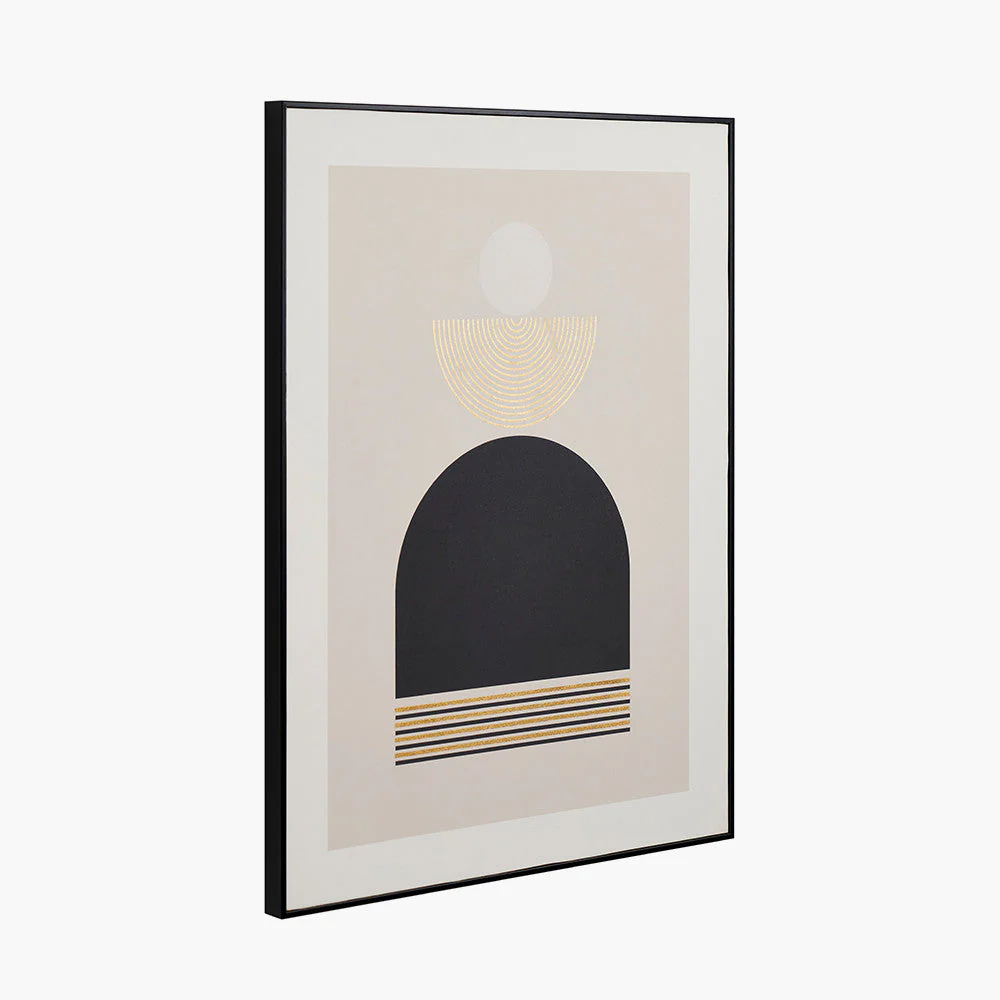 Art Deco Print with Gold Detail and Black Frame - Image 6