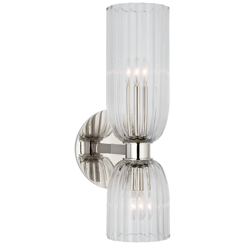 Asalea Double Bathroom Sconce - Brass/Nickel - Image 2