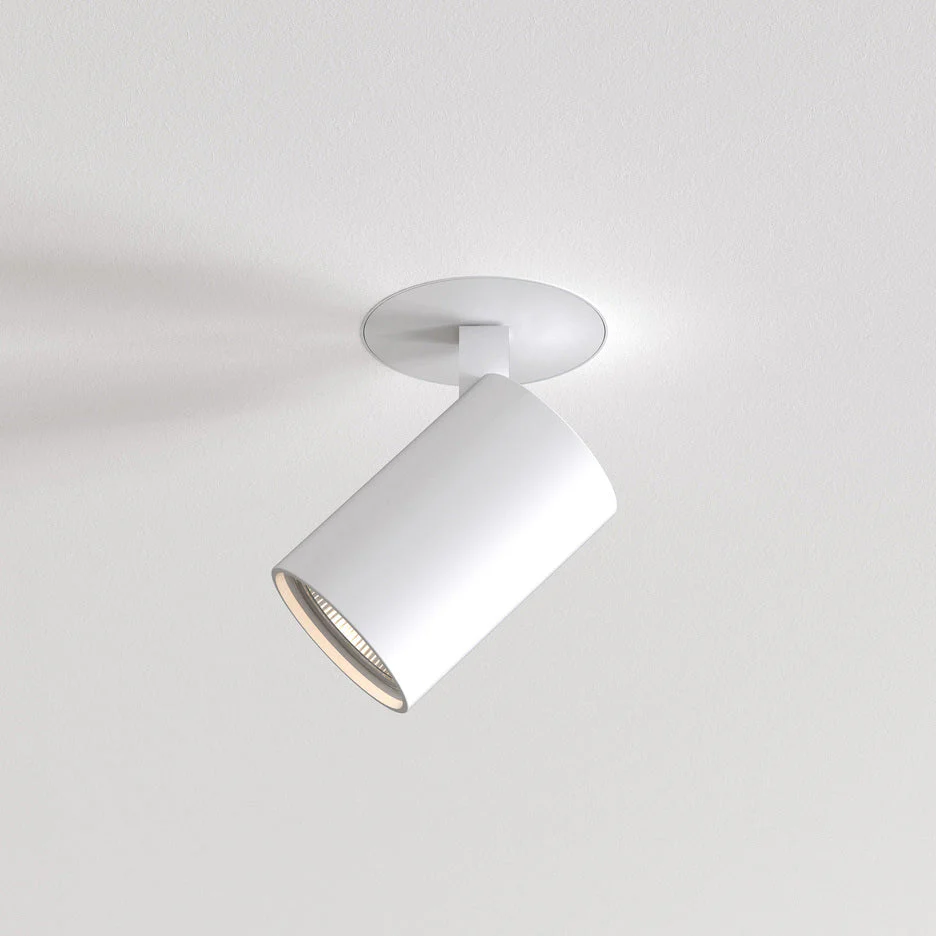 Ascoli Recessed Fire-Rated Spotlight - Textured White/Matt Black - Image 2