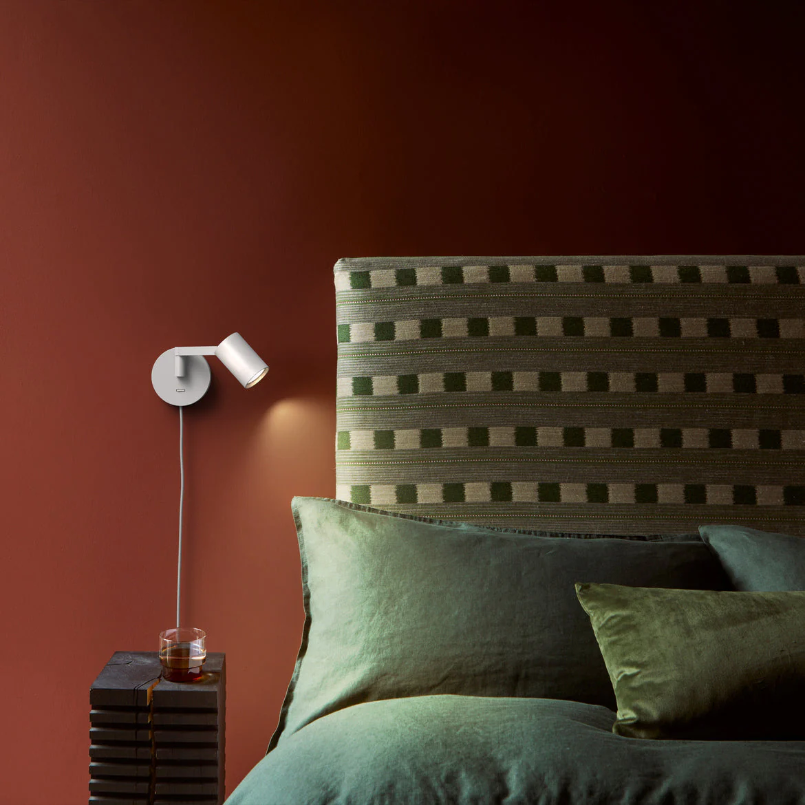 Ascoli Swing Plug-In Adjustable Wall Lamp - Matt Black, Porcelain White - Image 4