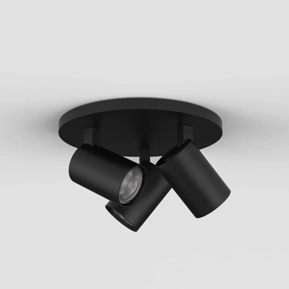 Ascoli Triple Round Plate Spotlight - Various Finishes - Image 3