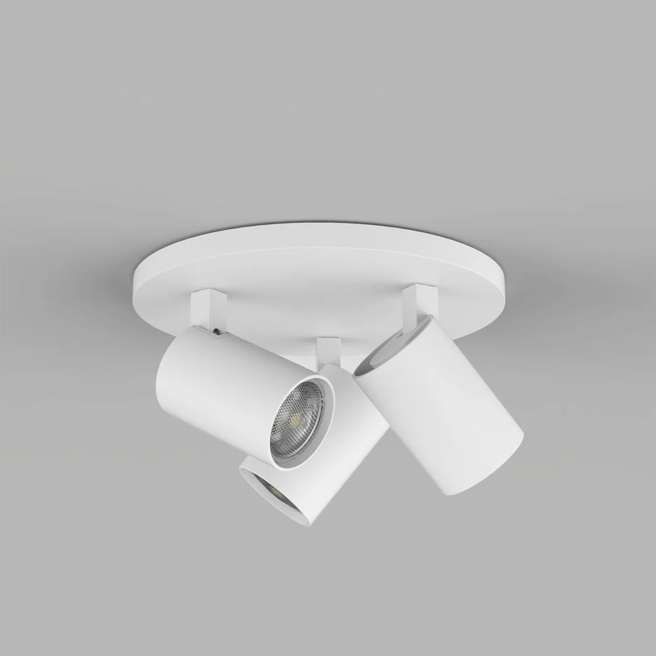 Ascoli Triple Round Plate Spotlight - Various Finishes - Image 5