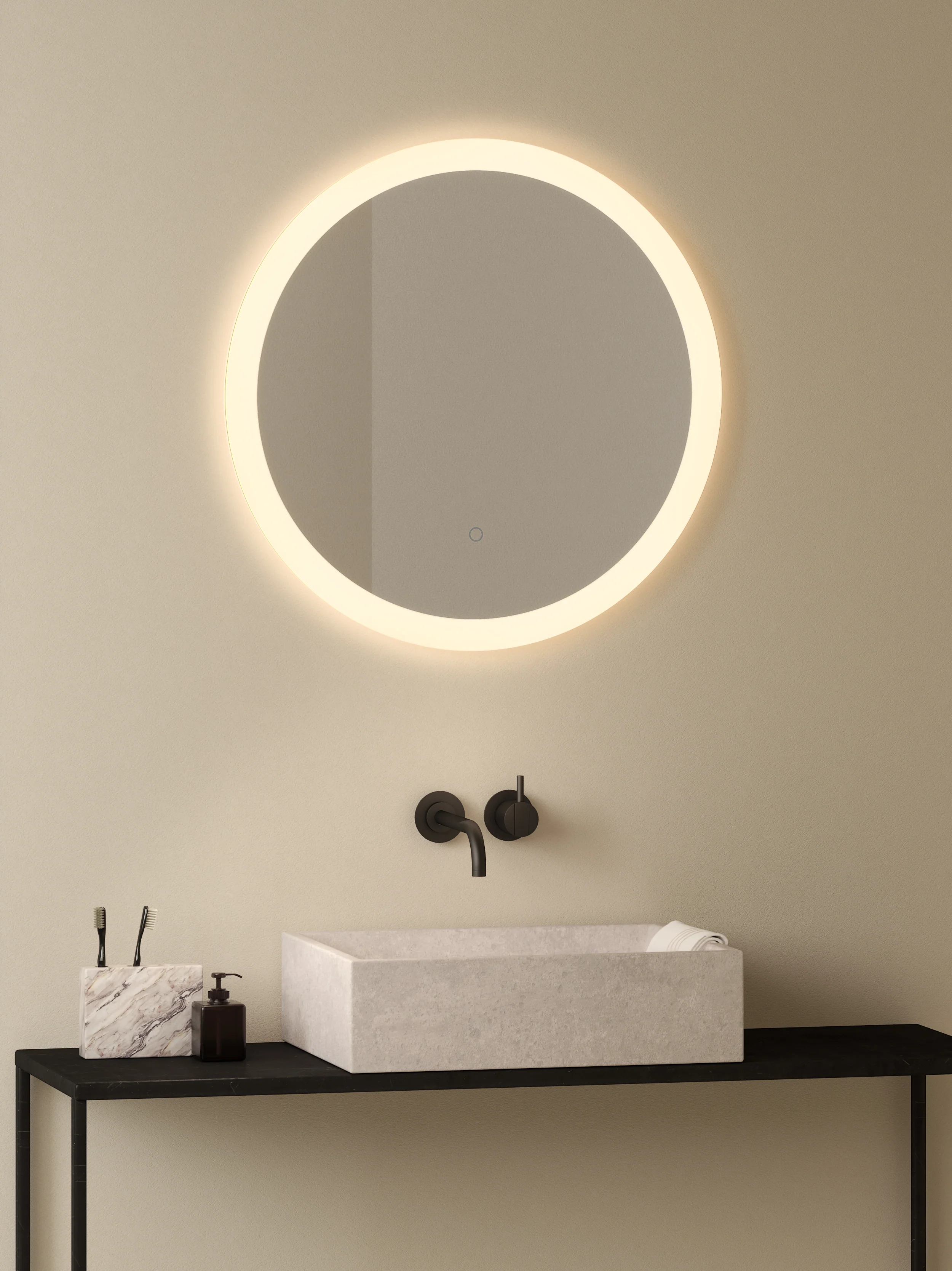 Ascot 650 Round Illuminated Mirror - Image 5
