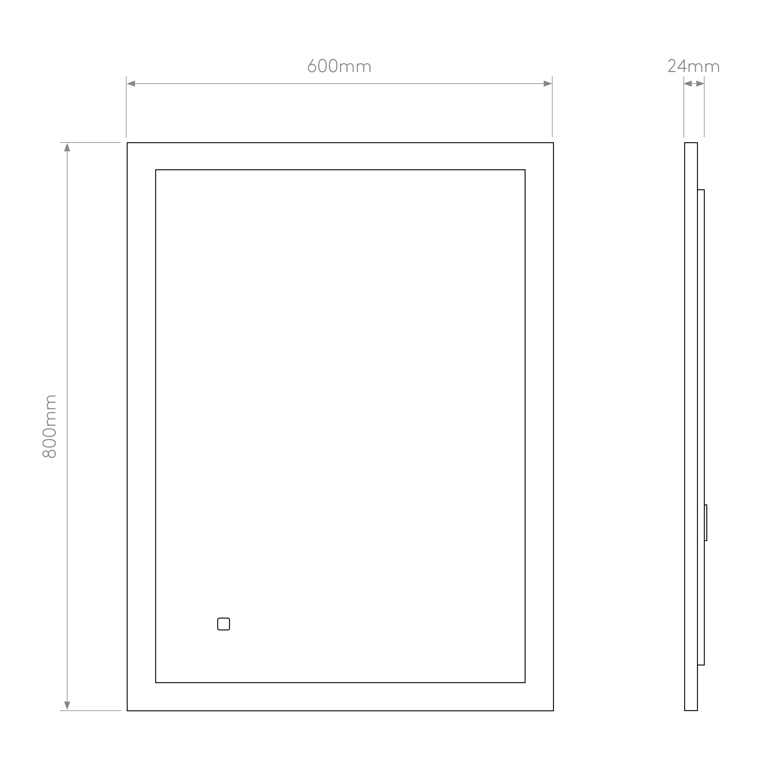 Ascot 700/800 Illuminated Mirror - Image 10