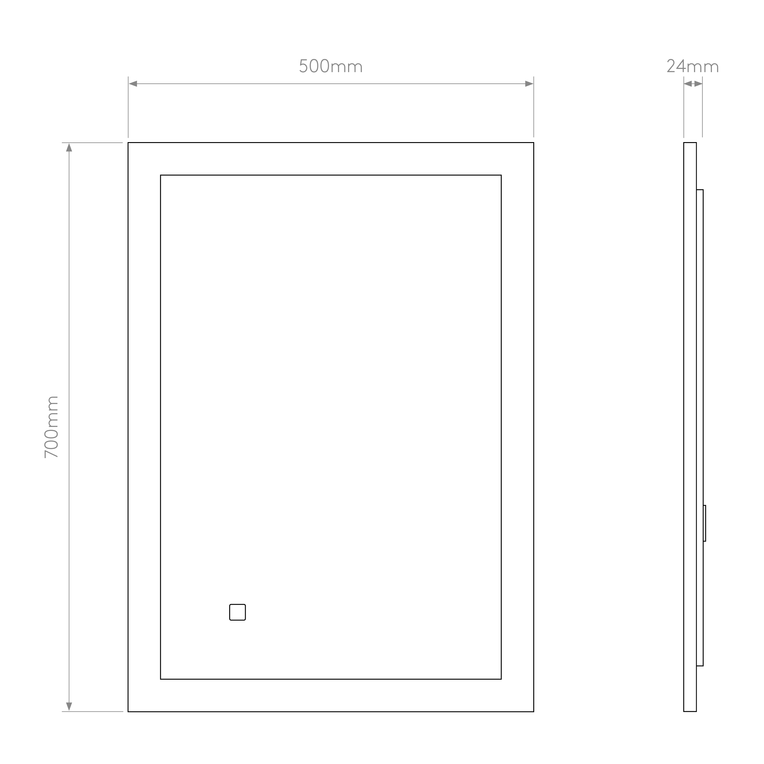 Ascot 700/800 Illuminated Mirror - Image 5