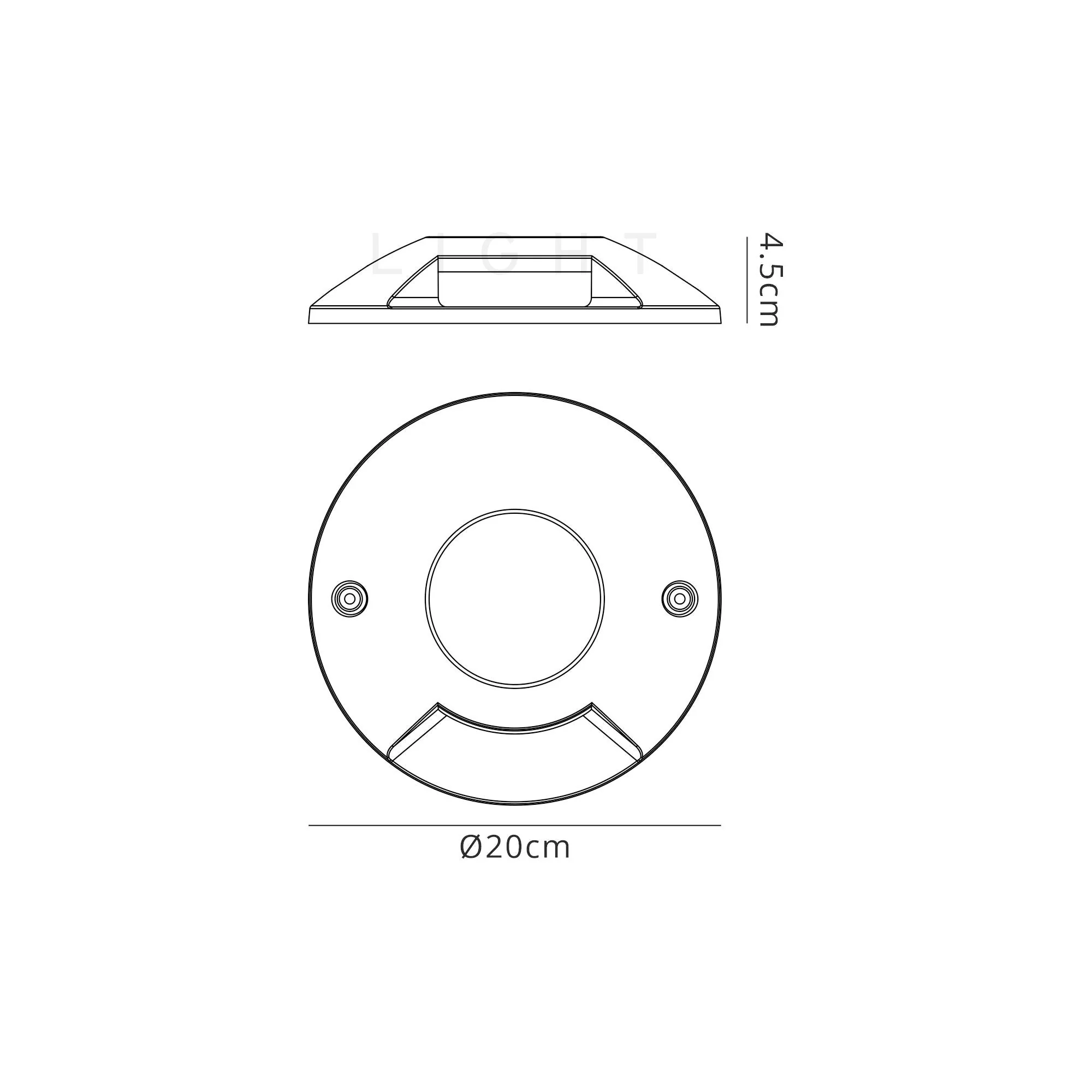 Asebey Above Ground Driveover  Light 3W LED 3000K IP67 Anthracite - Image 5