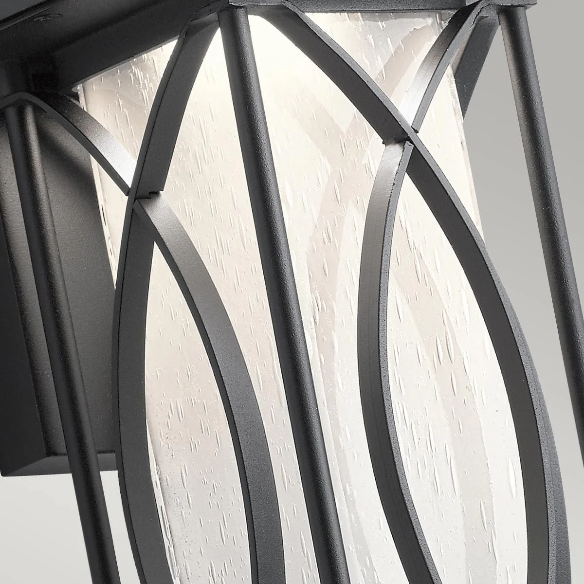 Ashbern 1 Light Small/Medium/Large Outdoor Wall Lantern - Textured Black E27 IP44 - Image 6