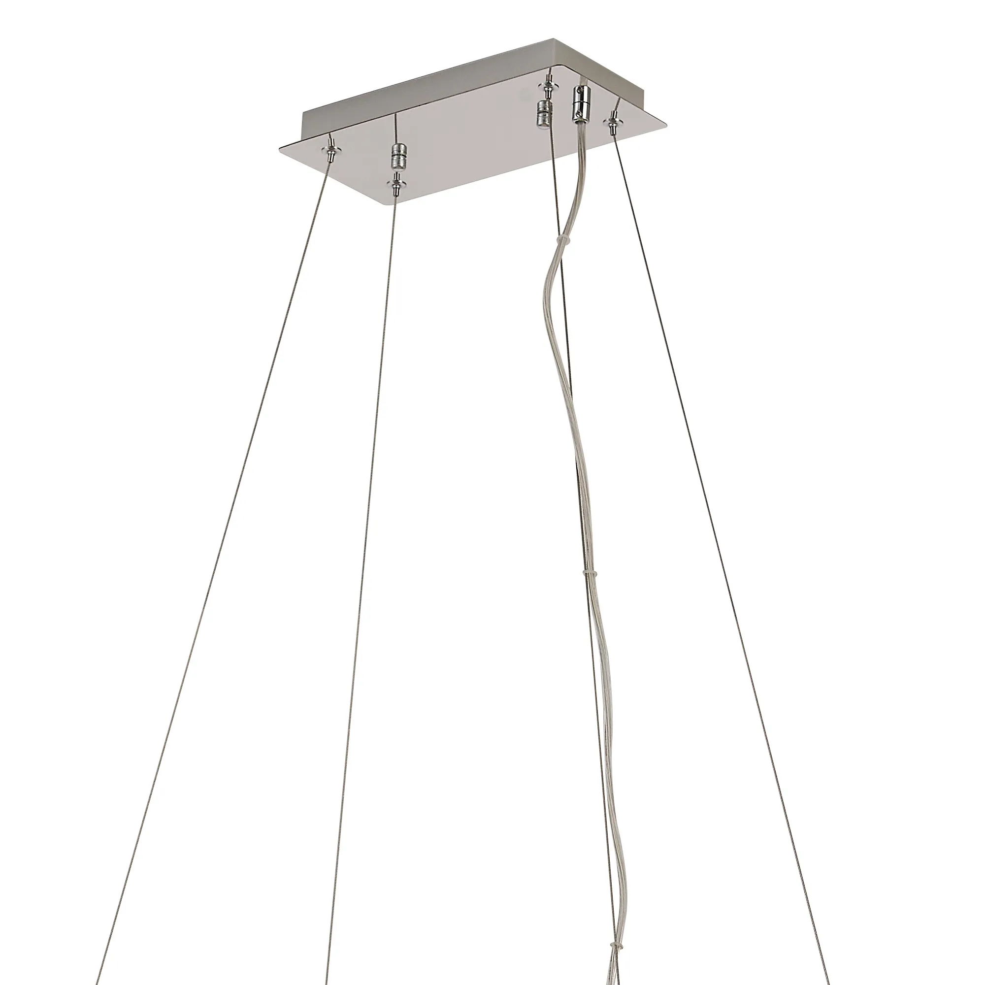 Ashby Rectangular Pendant Chandelier, 12/14 Light - Polished Chrome/ Gold Finishes - Image 7