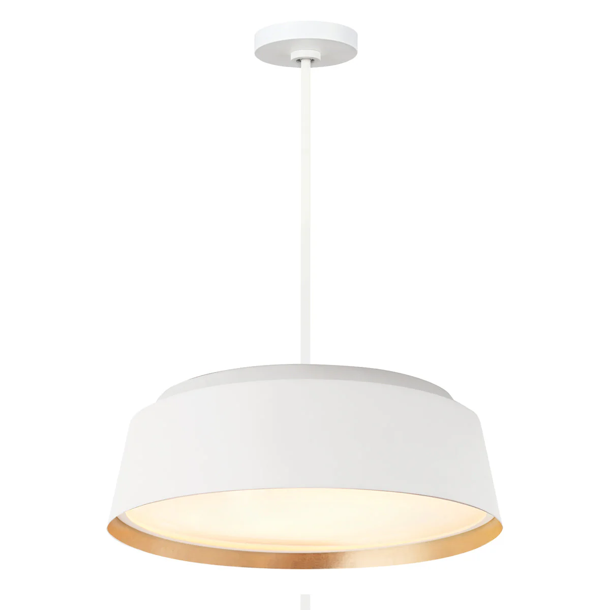 Asher 5 Light Pendant - Midnight Black & Gold/Matte White & Gold E14 - Image 2