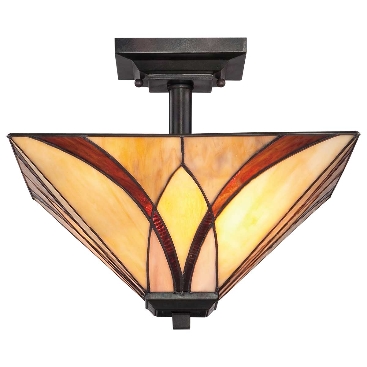 Asheville 2 Light Semi-Flush - Valiant Bronze - Image 3