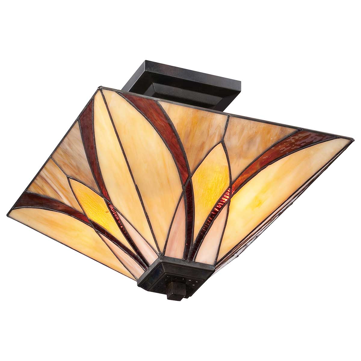 Asheville 2 Light Semi-Flush - Valiant Bronze - Image 5