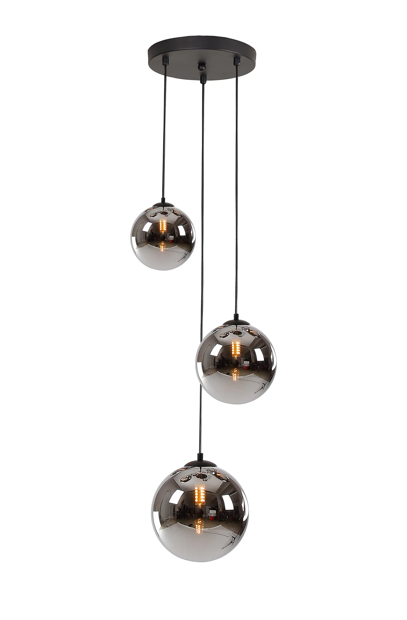 Seville 31cm Round Pendant, 3 x G9 - Image 14