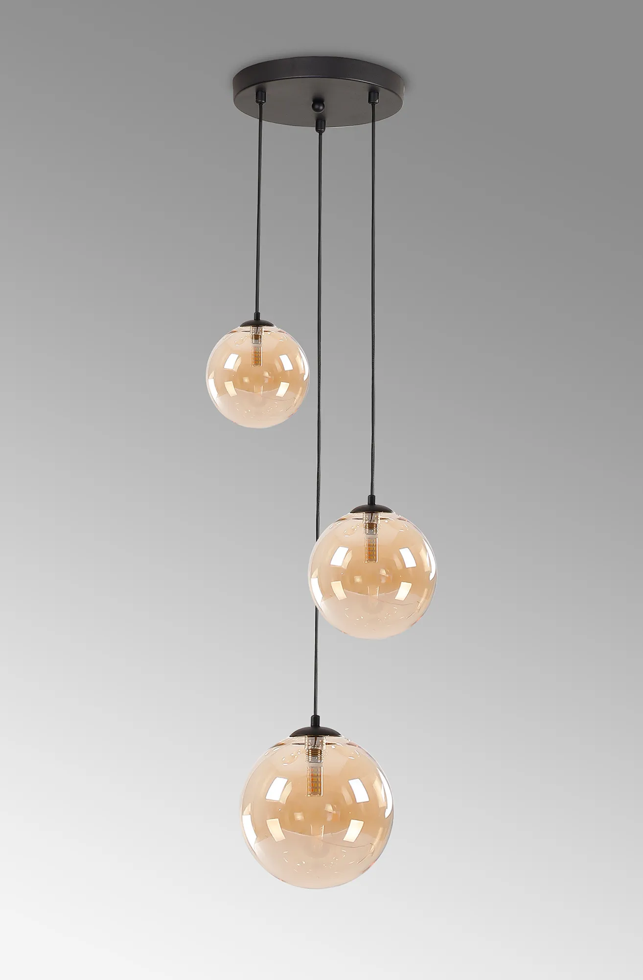 Seville 31cm Round Pendant, 3 x G9 - Image 3