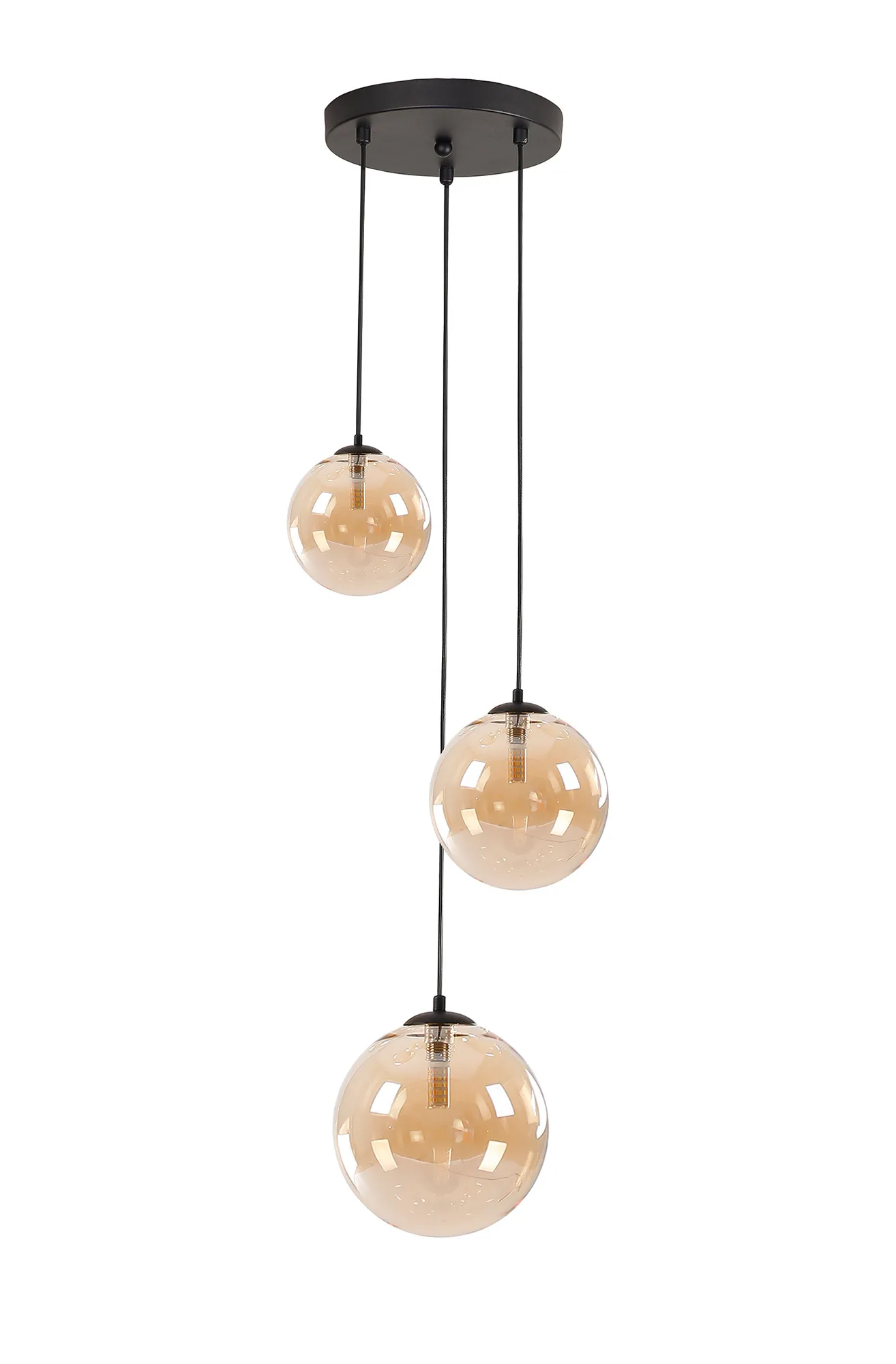 Seville 31cm Round Pendant, 3 x G9 - Image 8