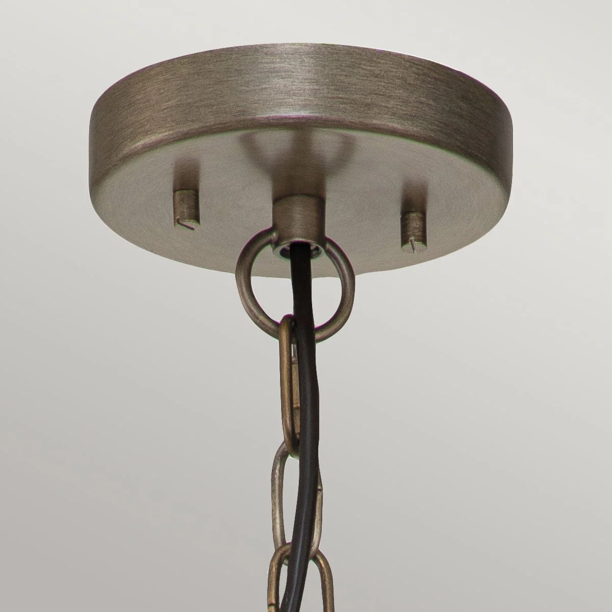 Ashland Bay 1 Light Small Chain Lantern - Burnished Bronze/Weathered Zinc IP44 E27 - Image 5