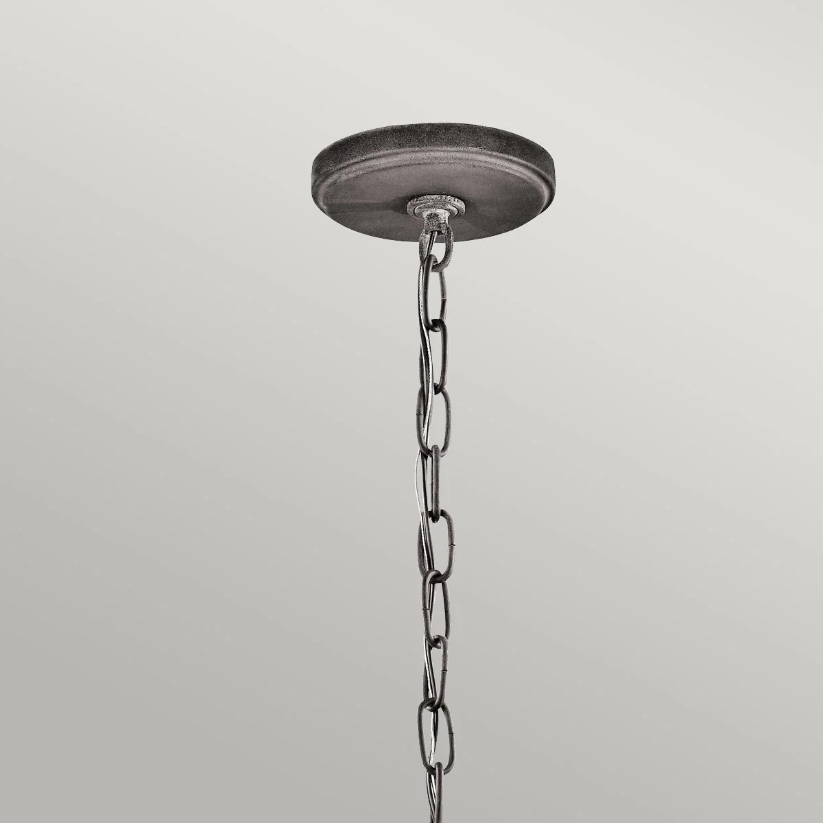 Ashland Bay 1 Light Small Chain Lantern - Burnished Bronze/Weathered Zinc IP44 E27 - Image 8