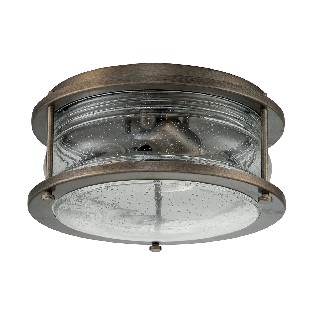 Ashland Bay 2Lt Outdoor Flush Light – Weathered Zinc/Burnished Bronze Finish - Image 9