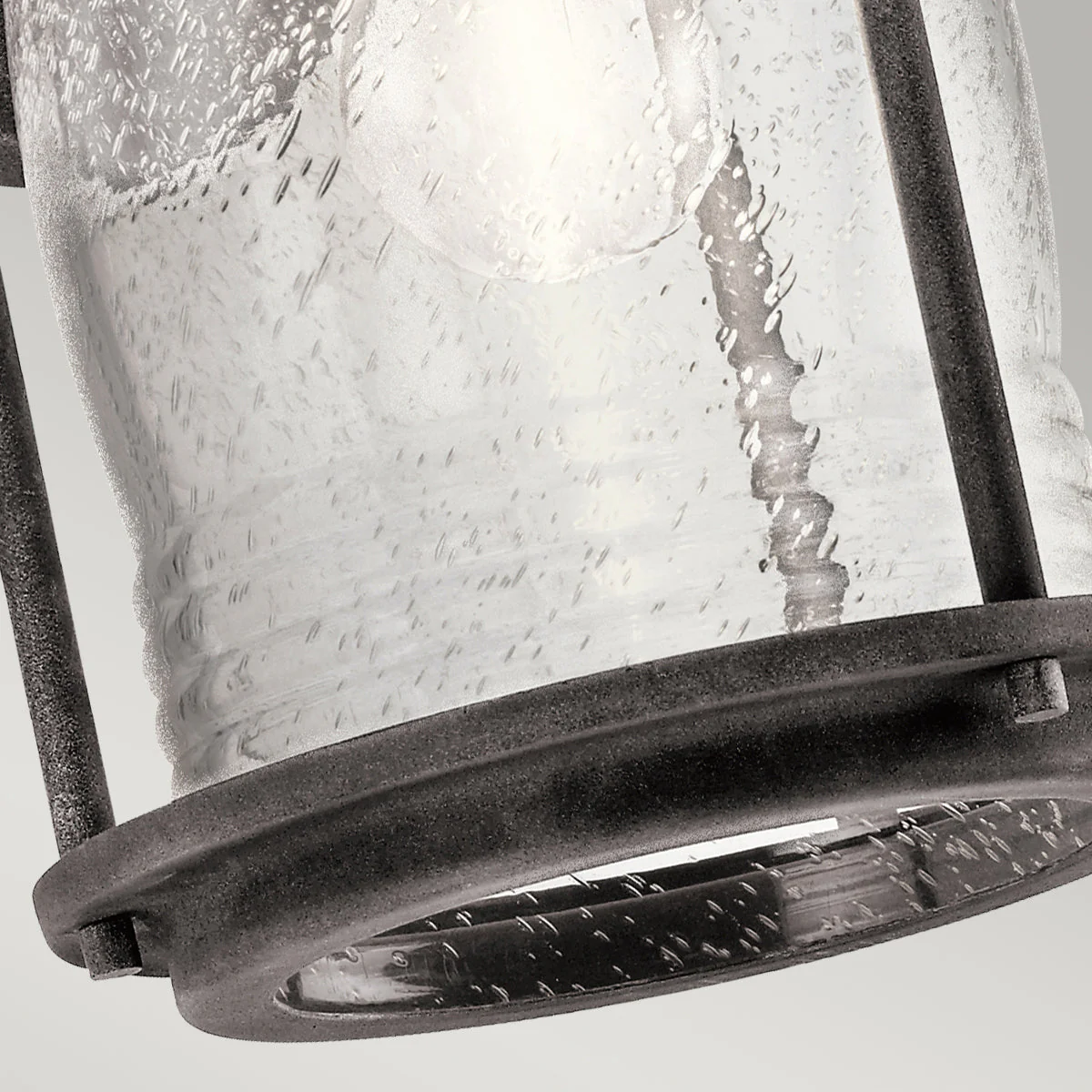 Ashland Bay Small/Medium/Large Wall Lantern - Weathered Zinc/Burnished Bronze Finish - Image 11
