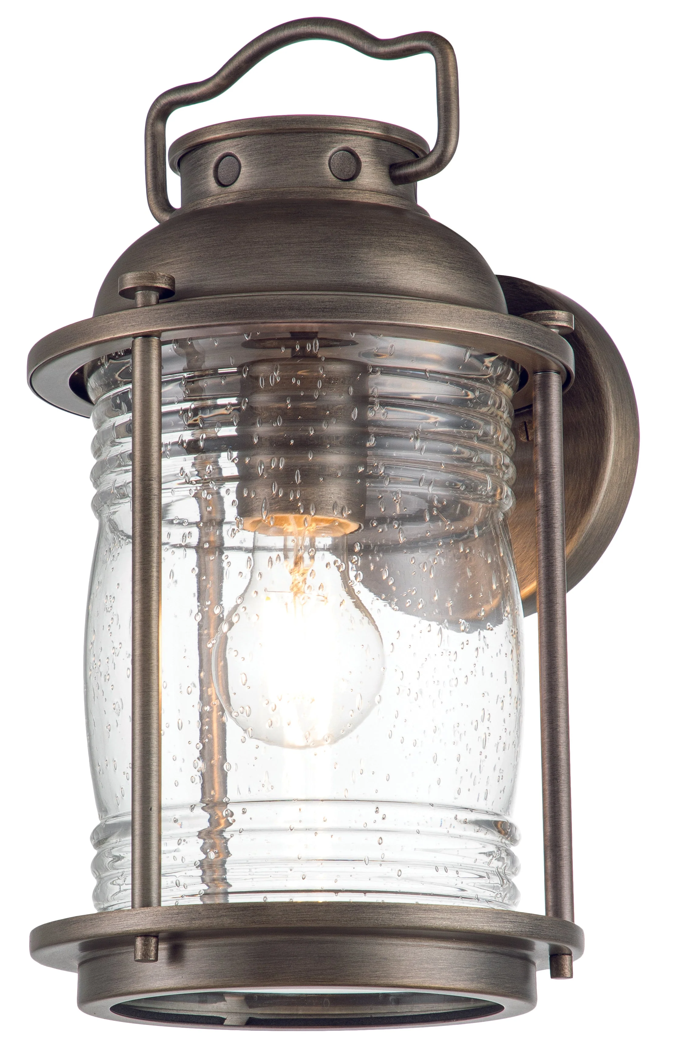 Ashland Bay Small/Medium/Large Wall Lantern - Weathered Zinc/Burnished Bronze Finish - Image 20