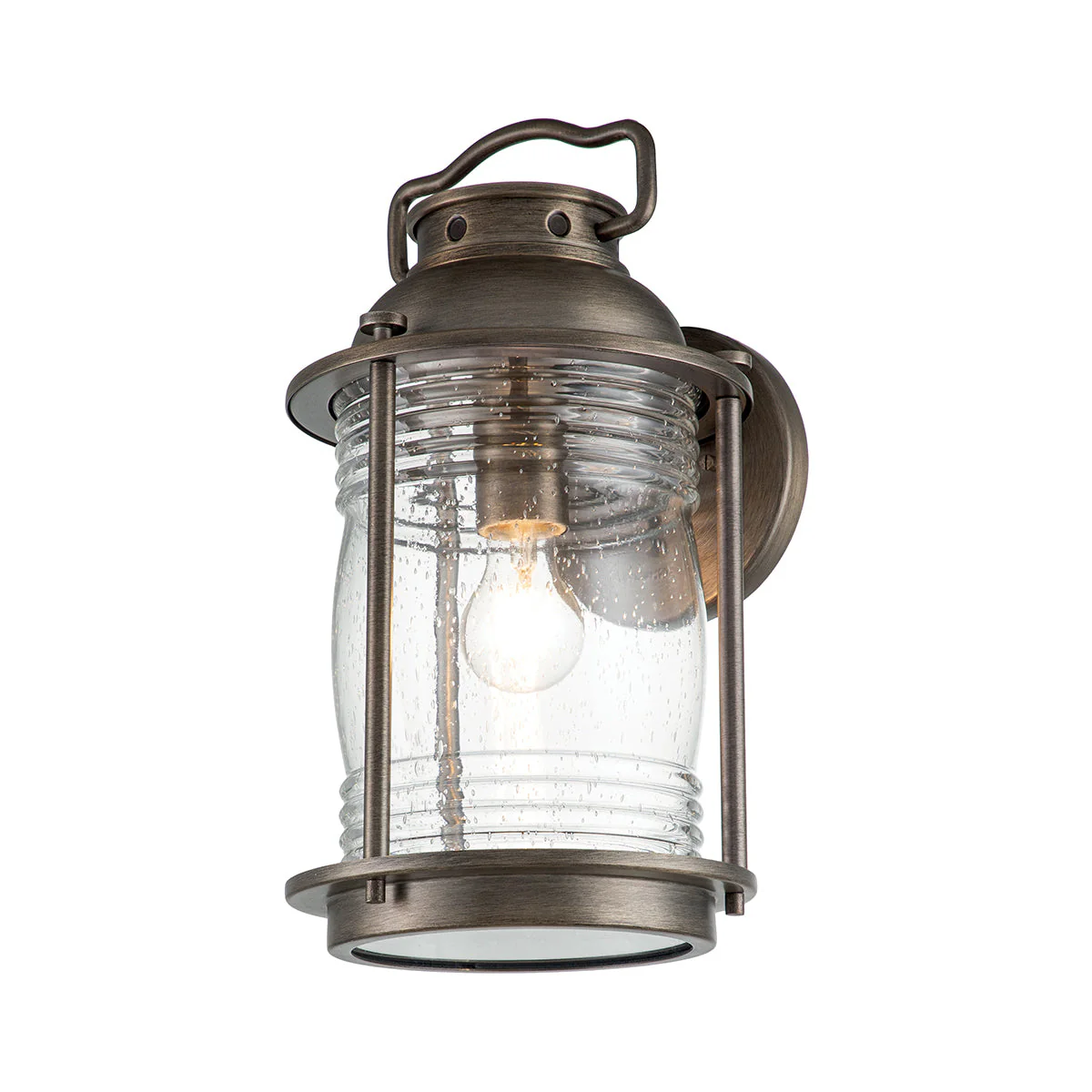 Ashland Bay Small/Medium/Large Wall Lantern - Weathered Zinc/Burnished Bronze Finish - Image 24