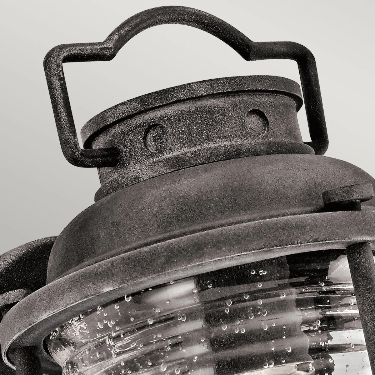 Ashland Bay Small/Medium/Large Wall Lantern - Weathered Zinc/Burnished Bronze Finish - Image 3