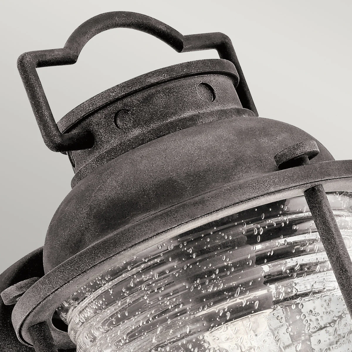 Ashland Bay Small/Medium/Large Wall Lantern - Weathered Zinc/Burnished Bronze Finish - Image 9