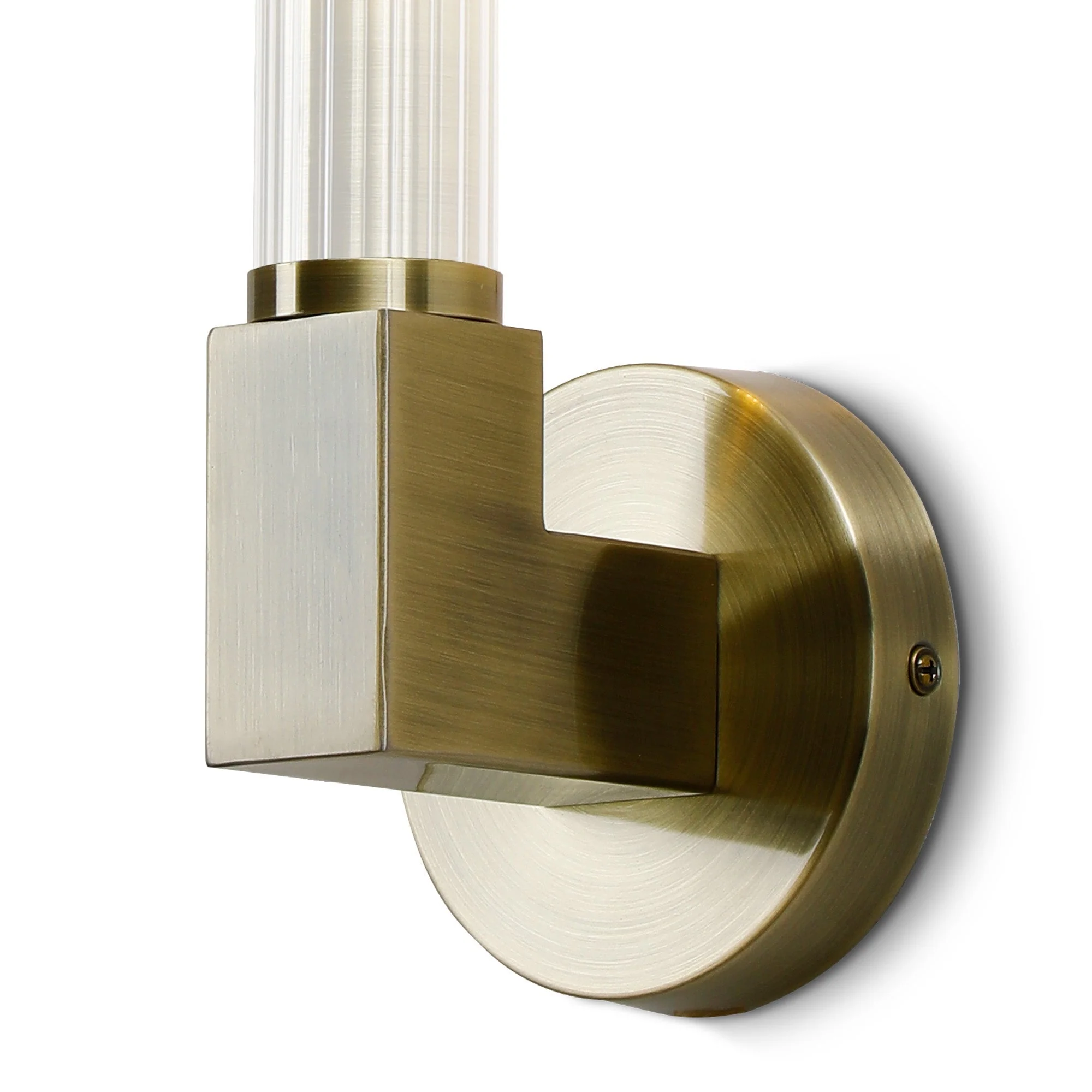 Asti 1 Light Wall, E27, IP44, Antique Brass/Satin Nickel/Satin Black/Gold Finish - Image 3