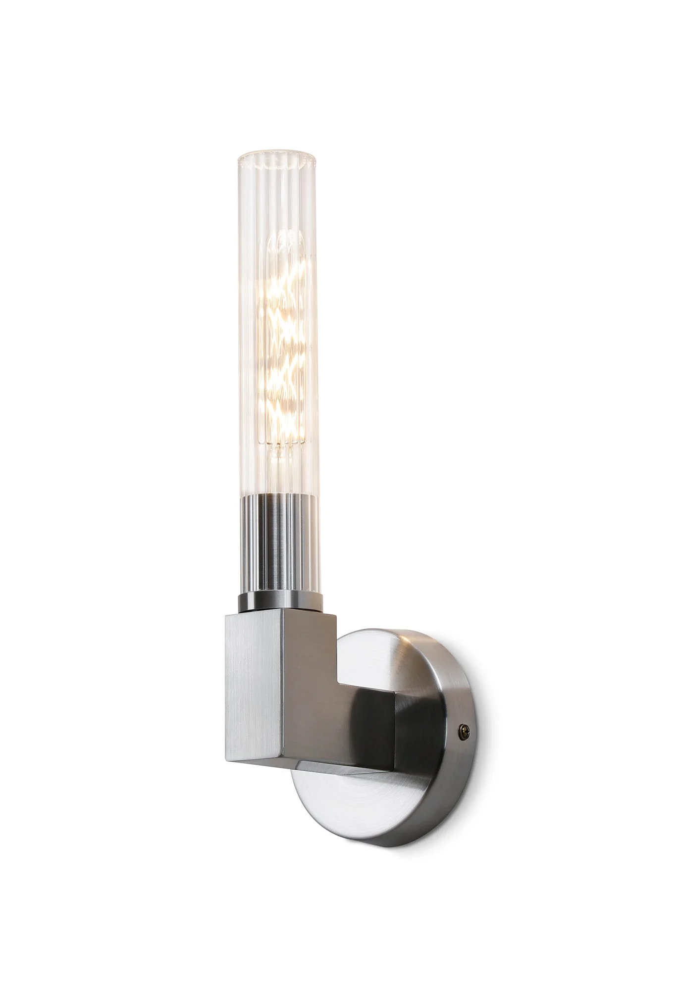 Asti 1 Light Wall, E27, IP44, Antique Brass/Satin Nickel/Satin Black/Gold Finish - Image 5