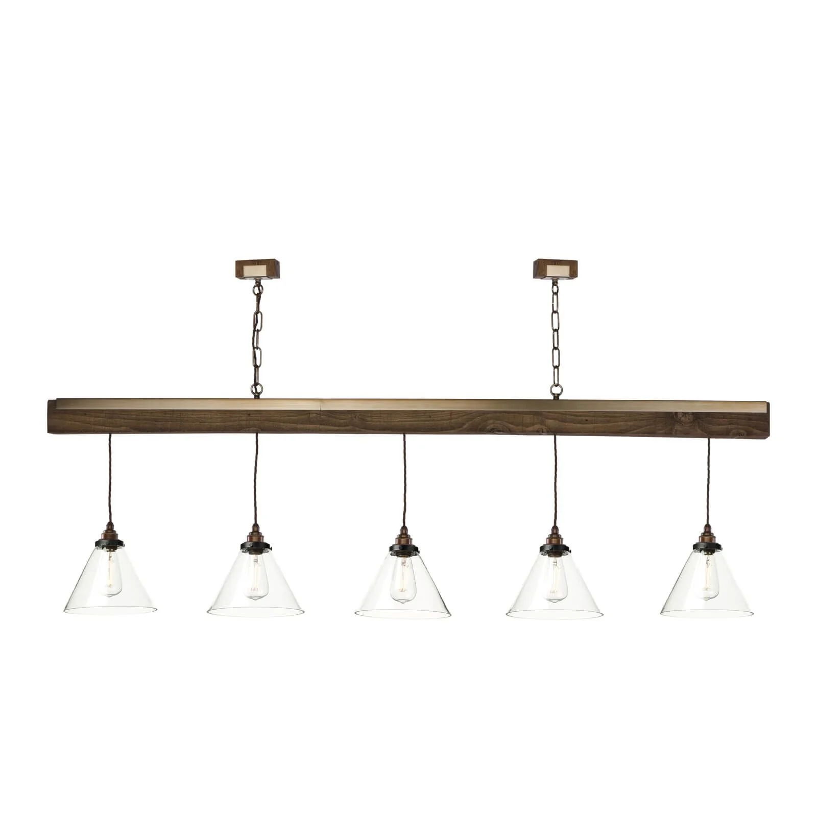 Aspen 3/5 Light Pendant Natural Wood effect - Image 2
