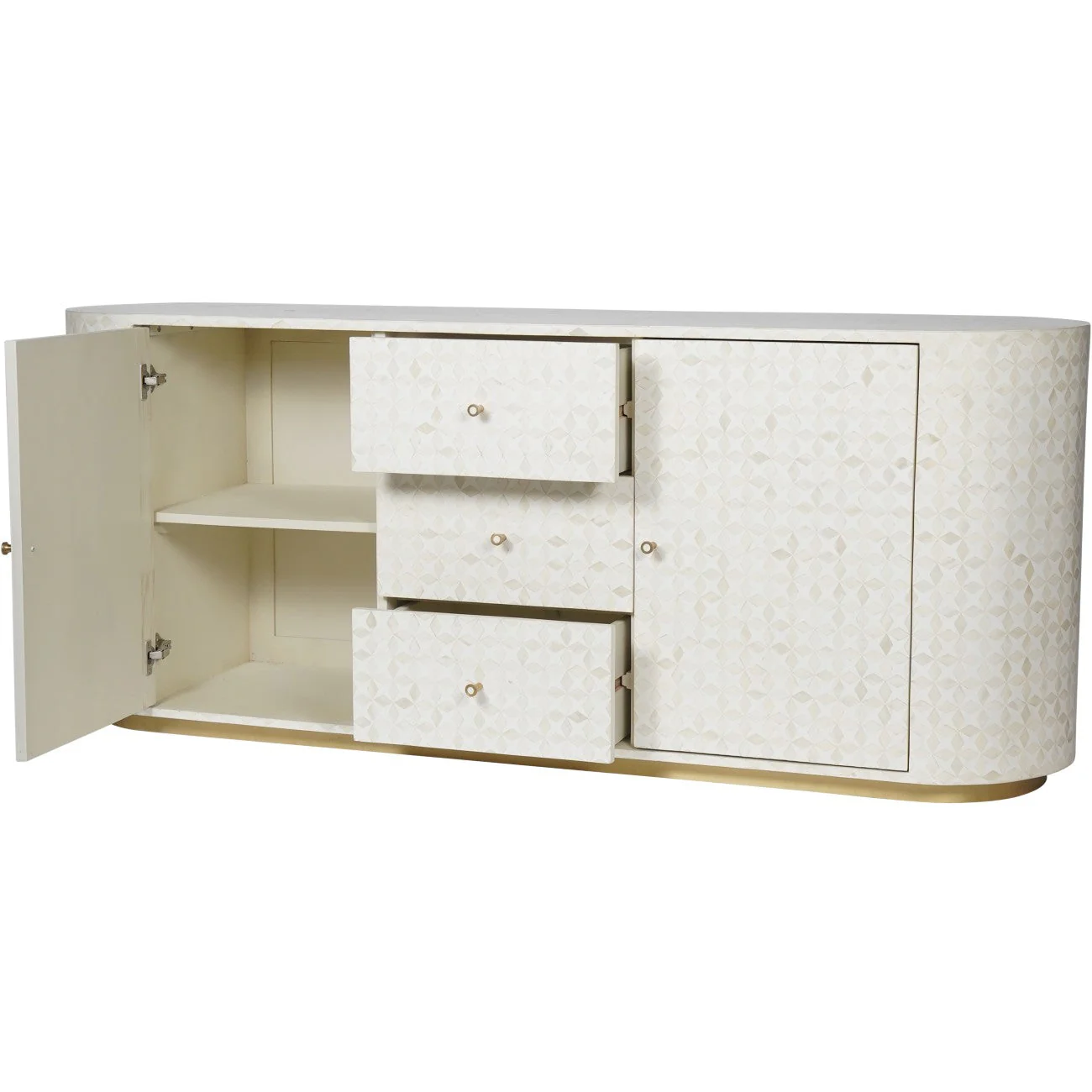 Aspen Bone Inlay Buffet Sideboard - Image 3