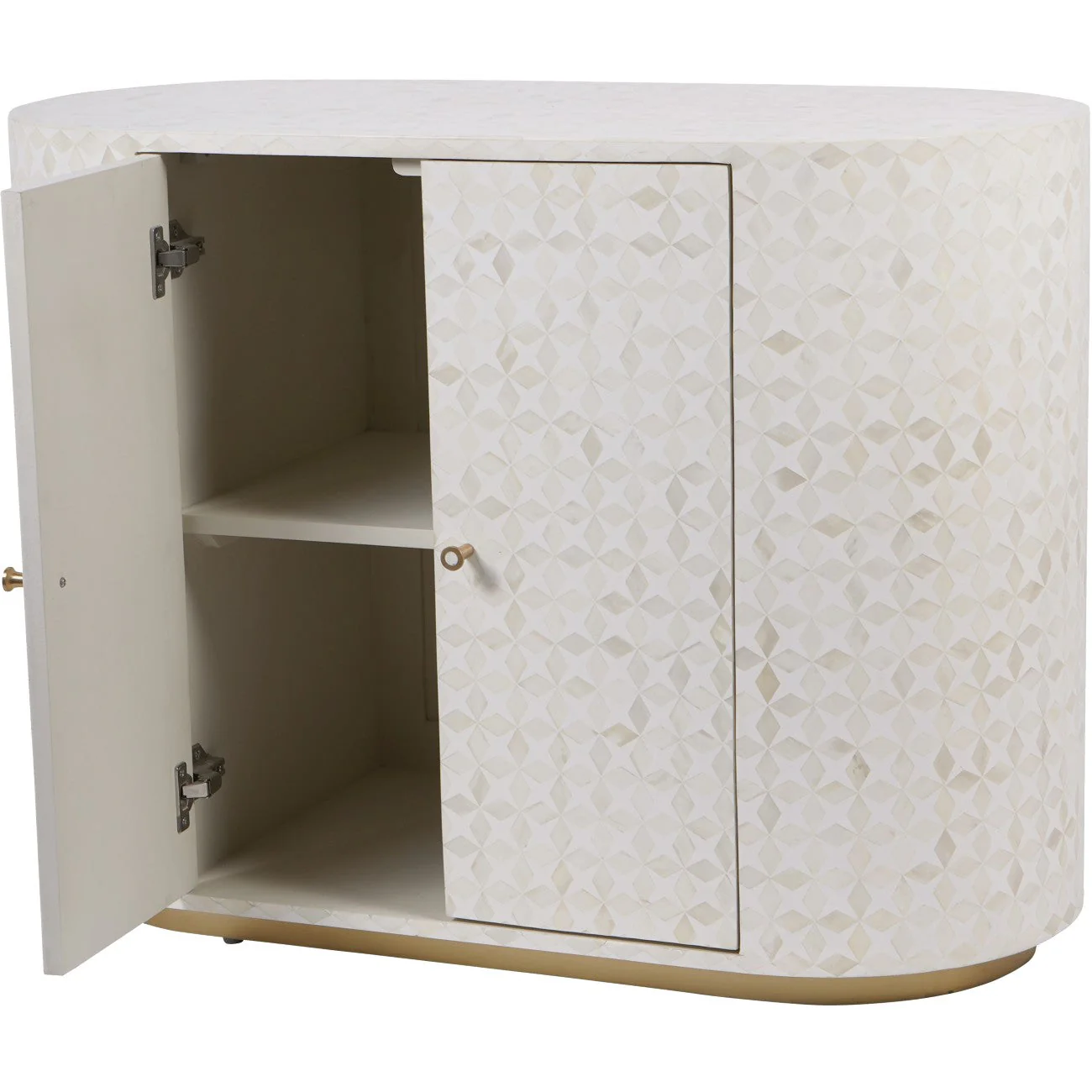 Aspen Bone Inlay Two Door Cabinet - Image 2