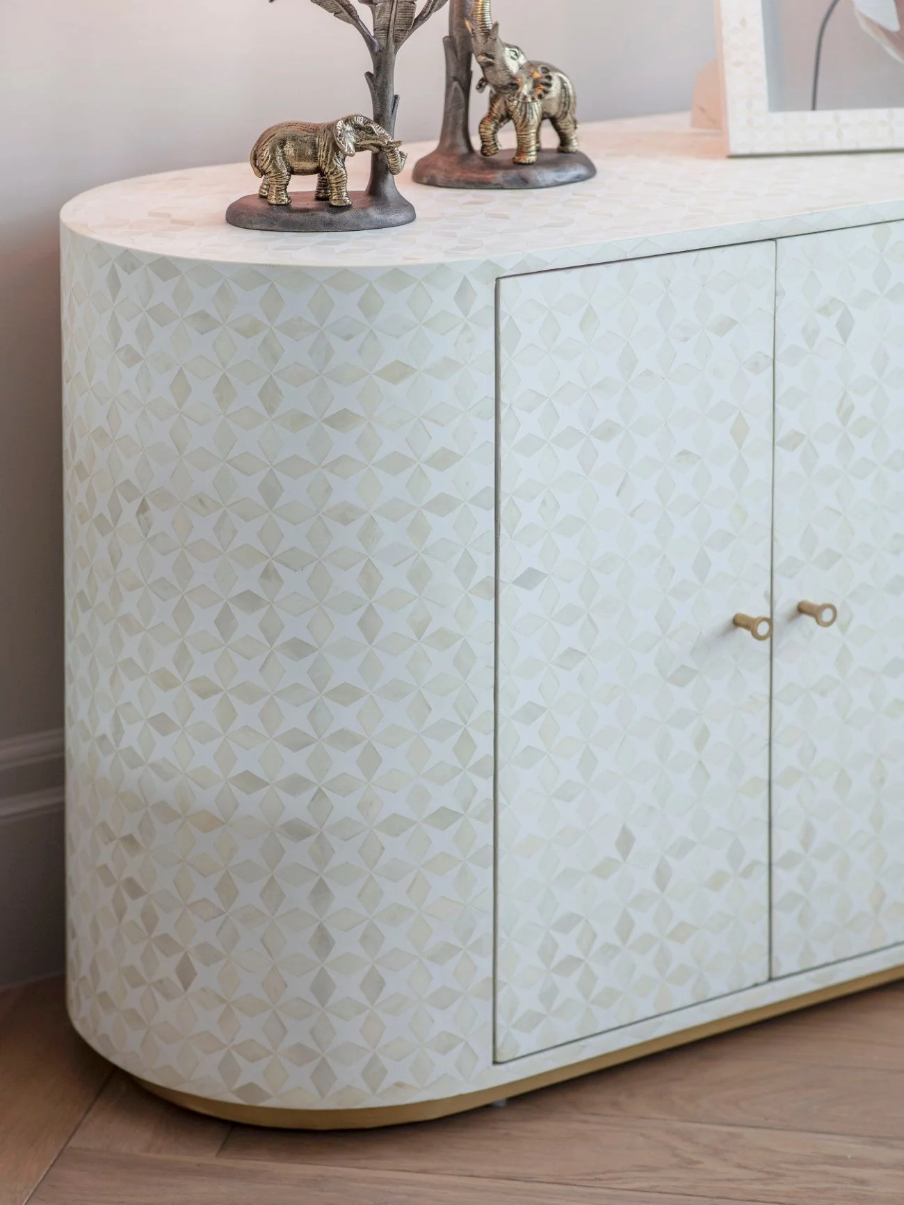 Aspen Bone Inlay Two Door Cabinet - Image 3