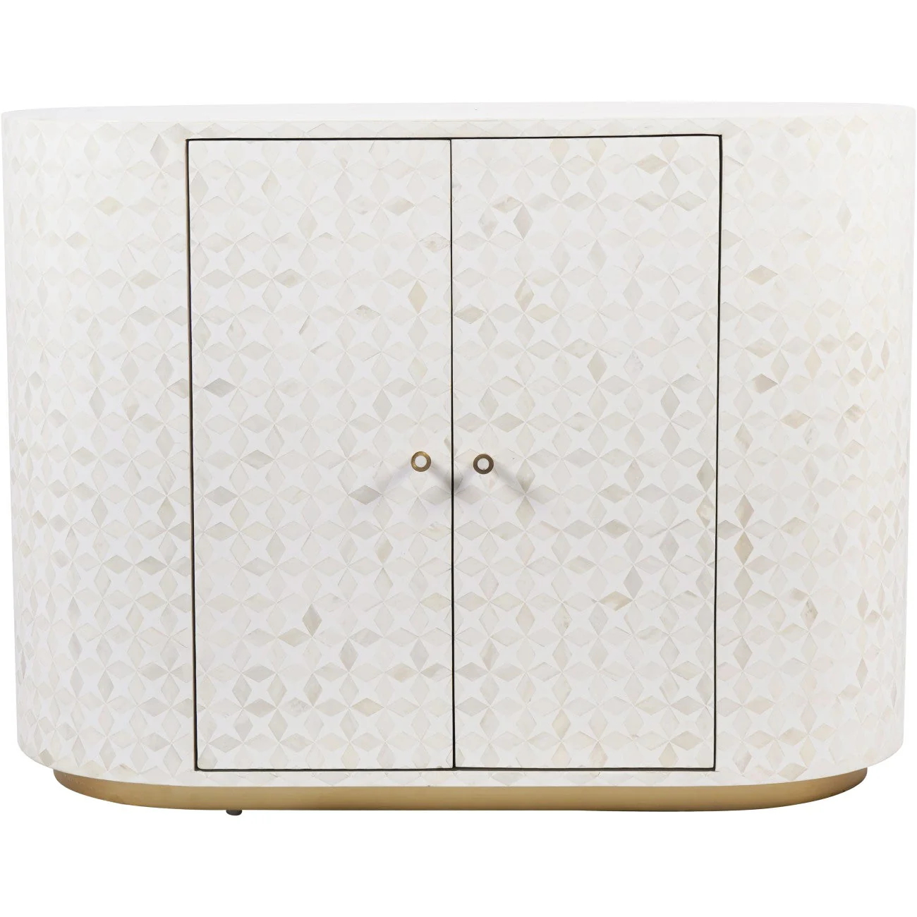 Aspen Bone Inlay Two Door Cabinet - Image 4