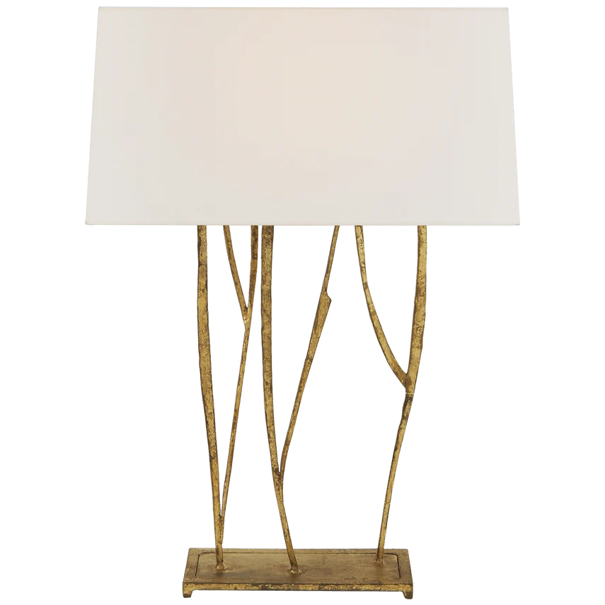 Aspen Console Lamp- Blackened Rust/ Gilded Iron Finishes - Image 2