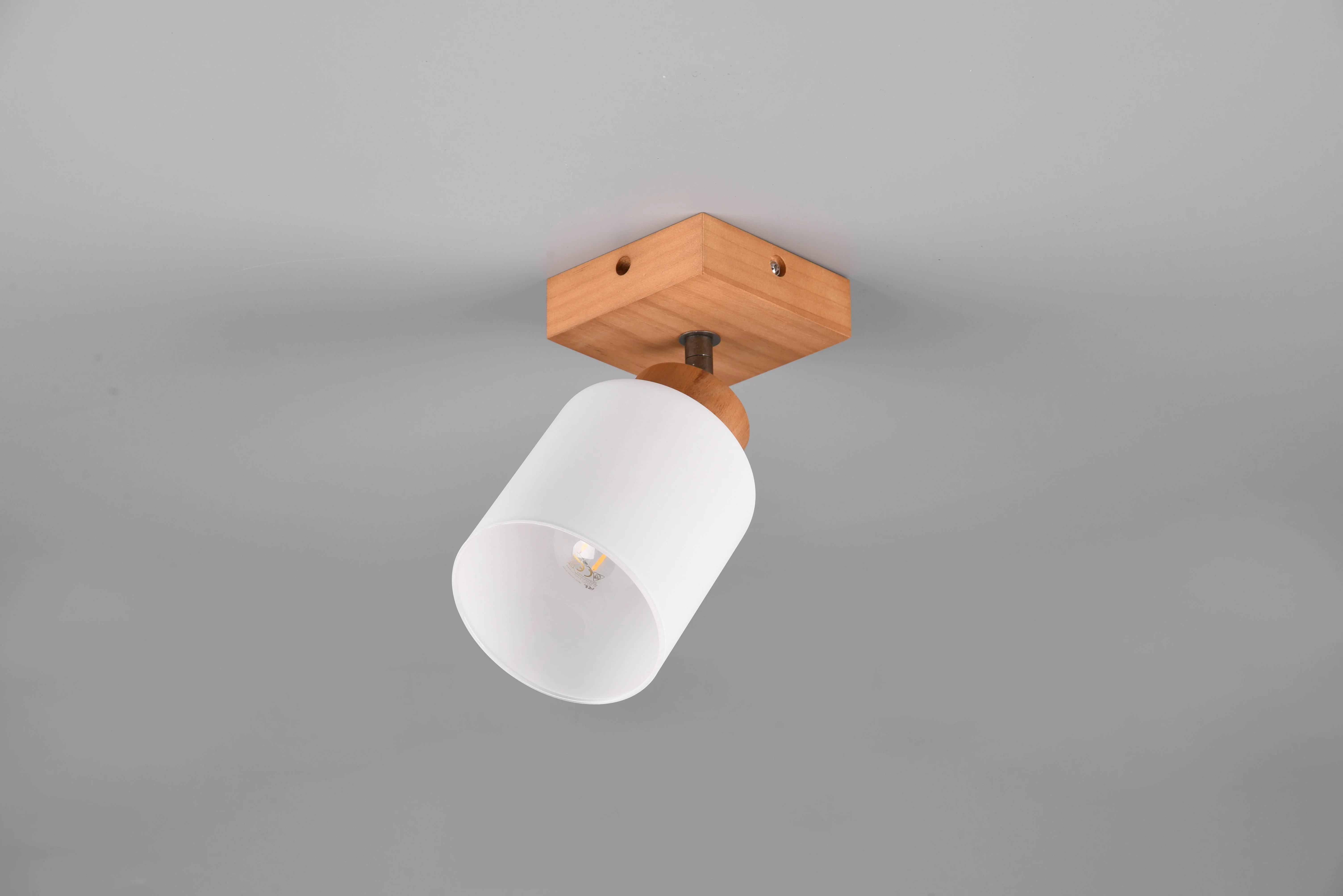 Assam Wall/Ceiling Spotlight - Wood Finish - Image 3
