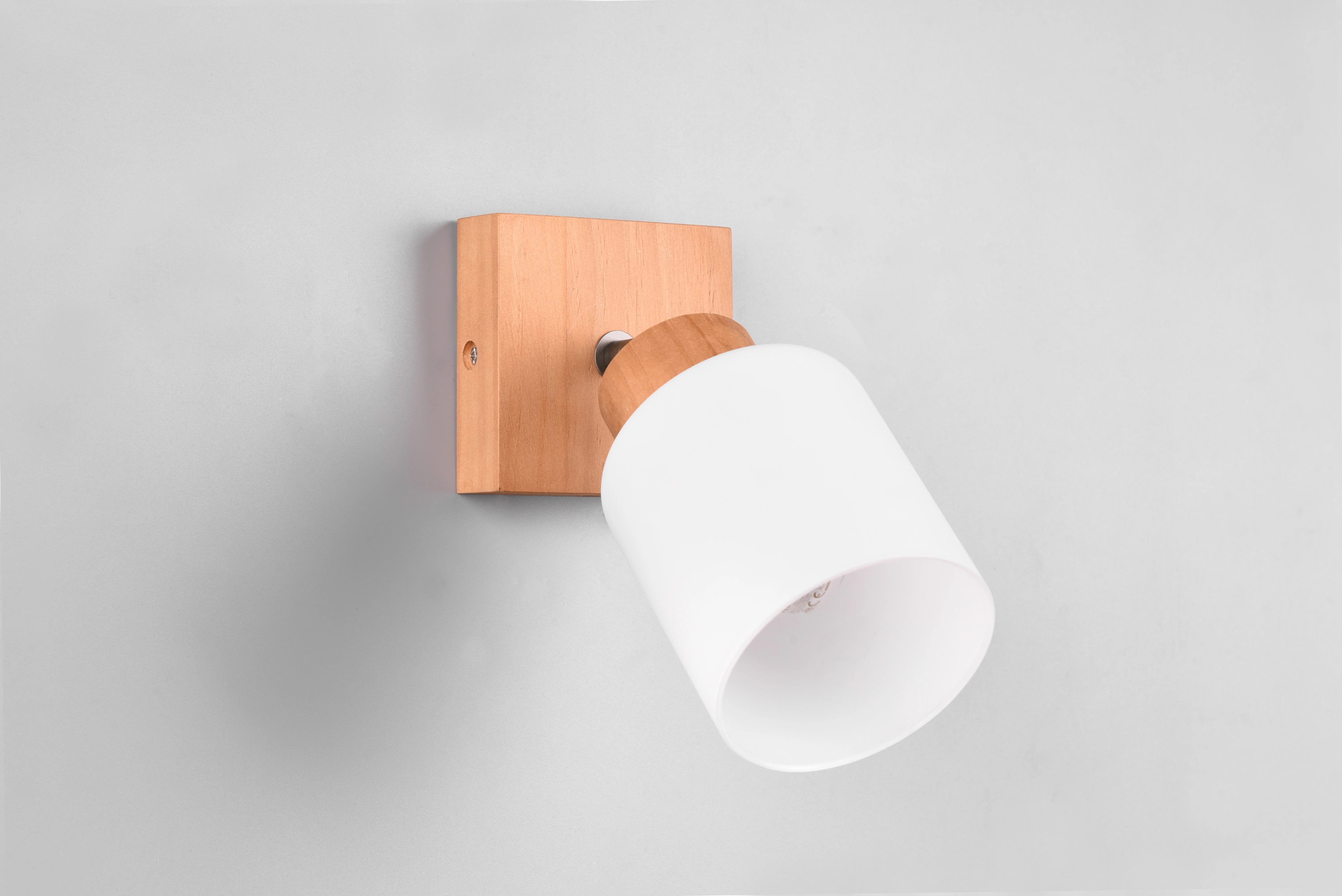 Assam Wall/Ceiling Spotlight - Wood Finish - Image 4