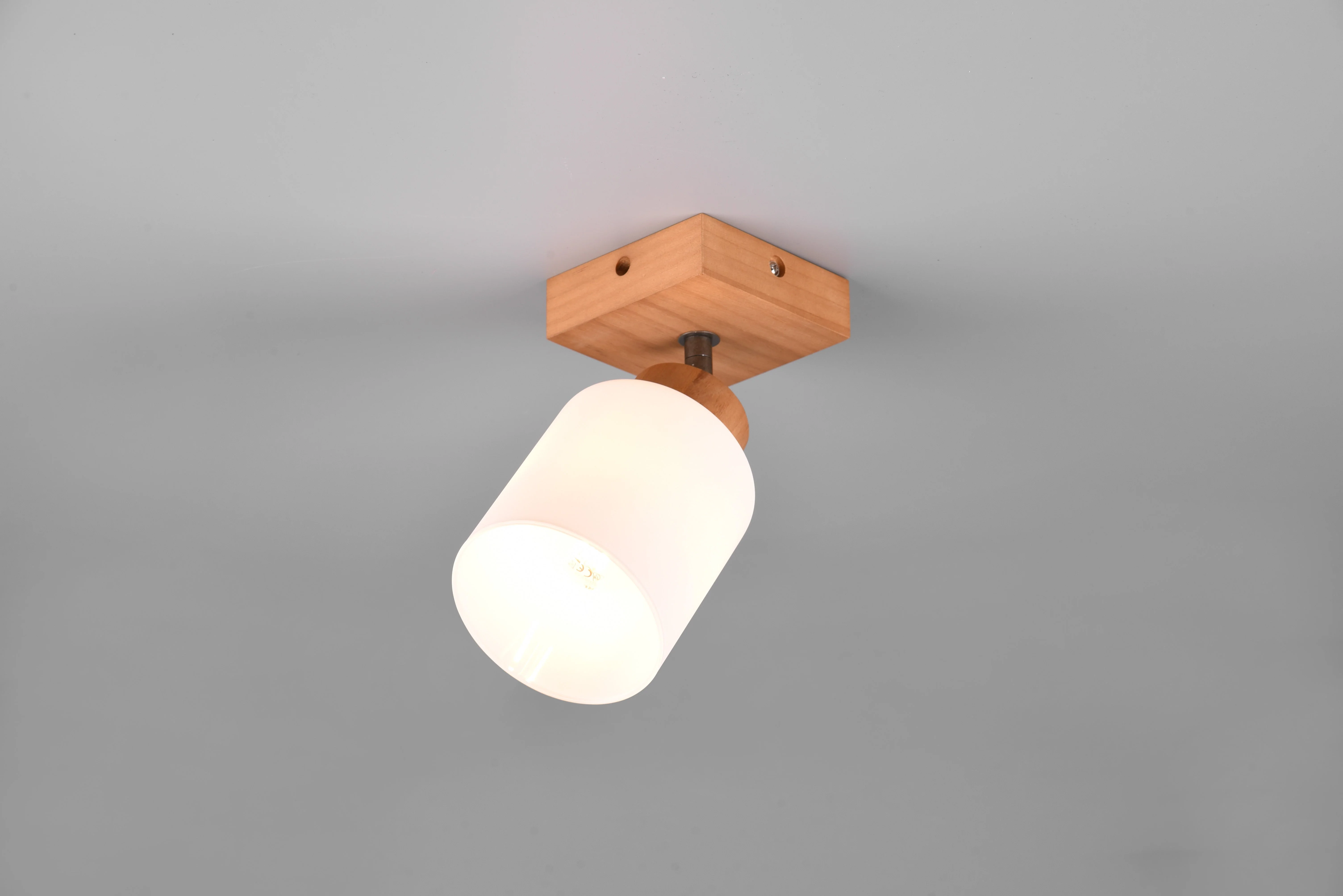 Assam Wall/Ceiling Spotlight - Wood Finish - Image 5