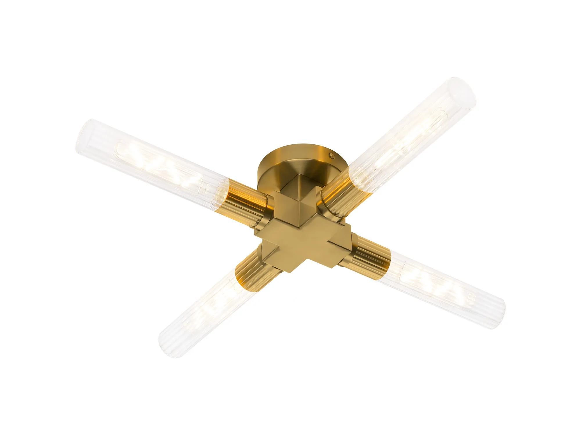 Asti 2/4 Light Ceiling, E27, IP44, Antique Brass/Satin Nickel/Satin Black Finish - Image 11