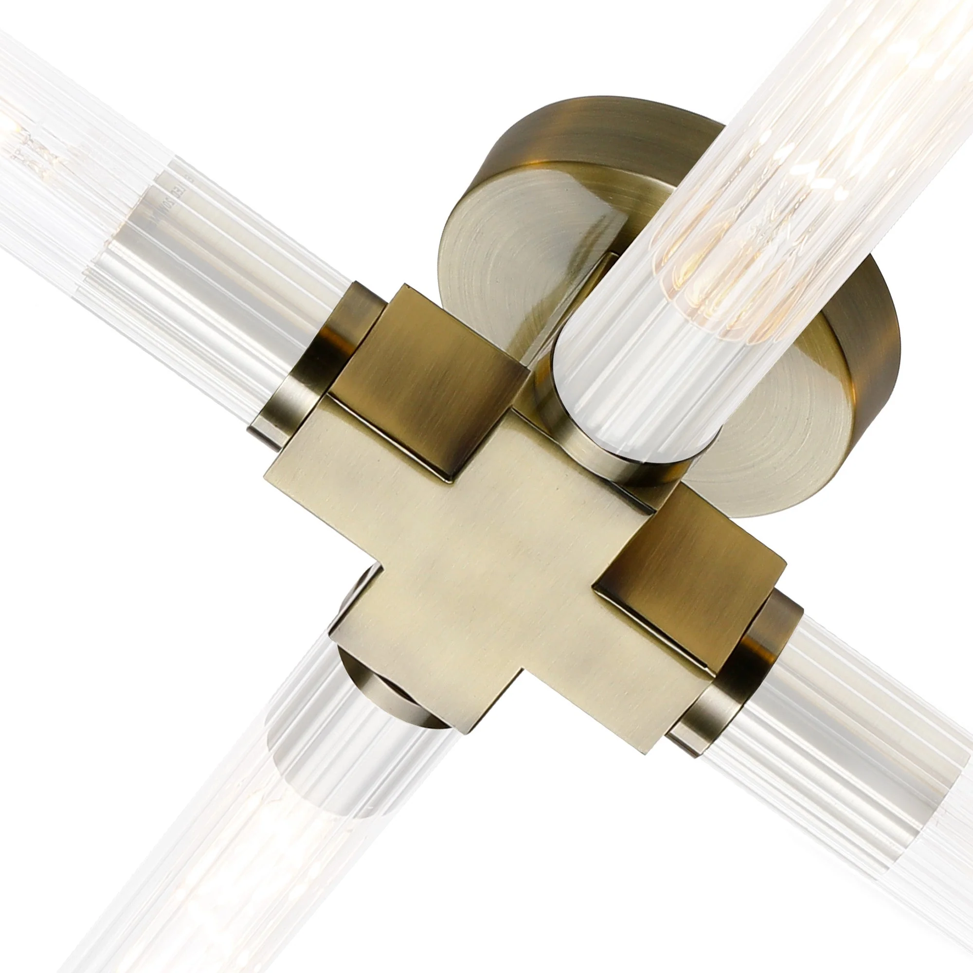 Asti 2/4 Light Ceiling, E27, IP44, Antique Brass/Satin Nickel/Satin Black Finish - Image 3