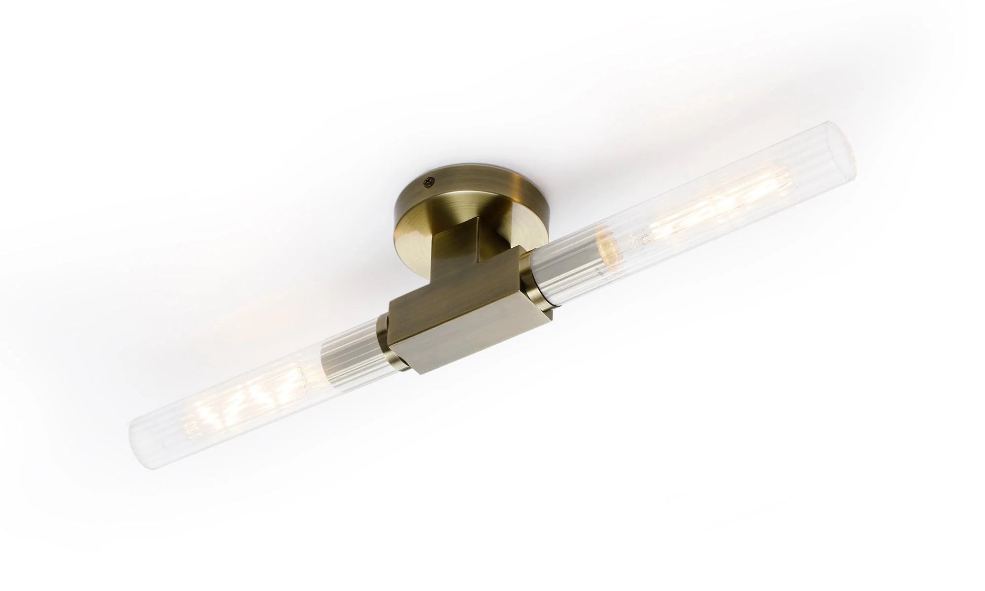 Asti 2/4 Light Ceiling, E27, IP44, Antique Brass/Satin Nickel/Satin Black Finish - Image 7