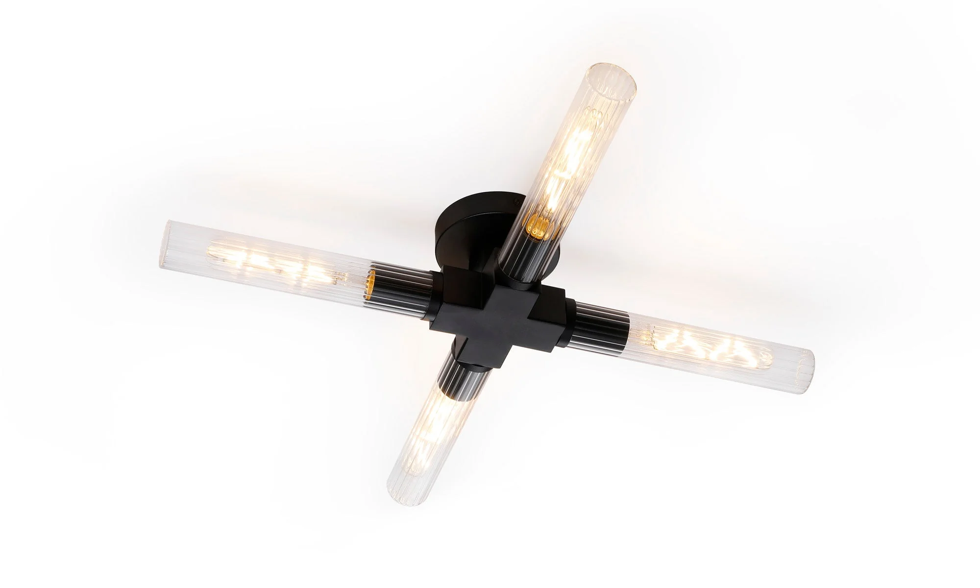 Asti 2/4 Light Ceiling, E27, IP44, Antique Brass/Satin Nickel/Satin Black Finish - Image 8