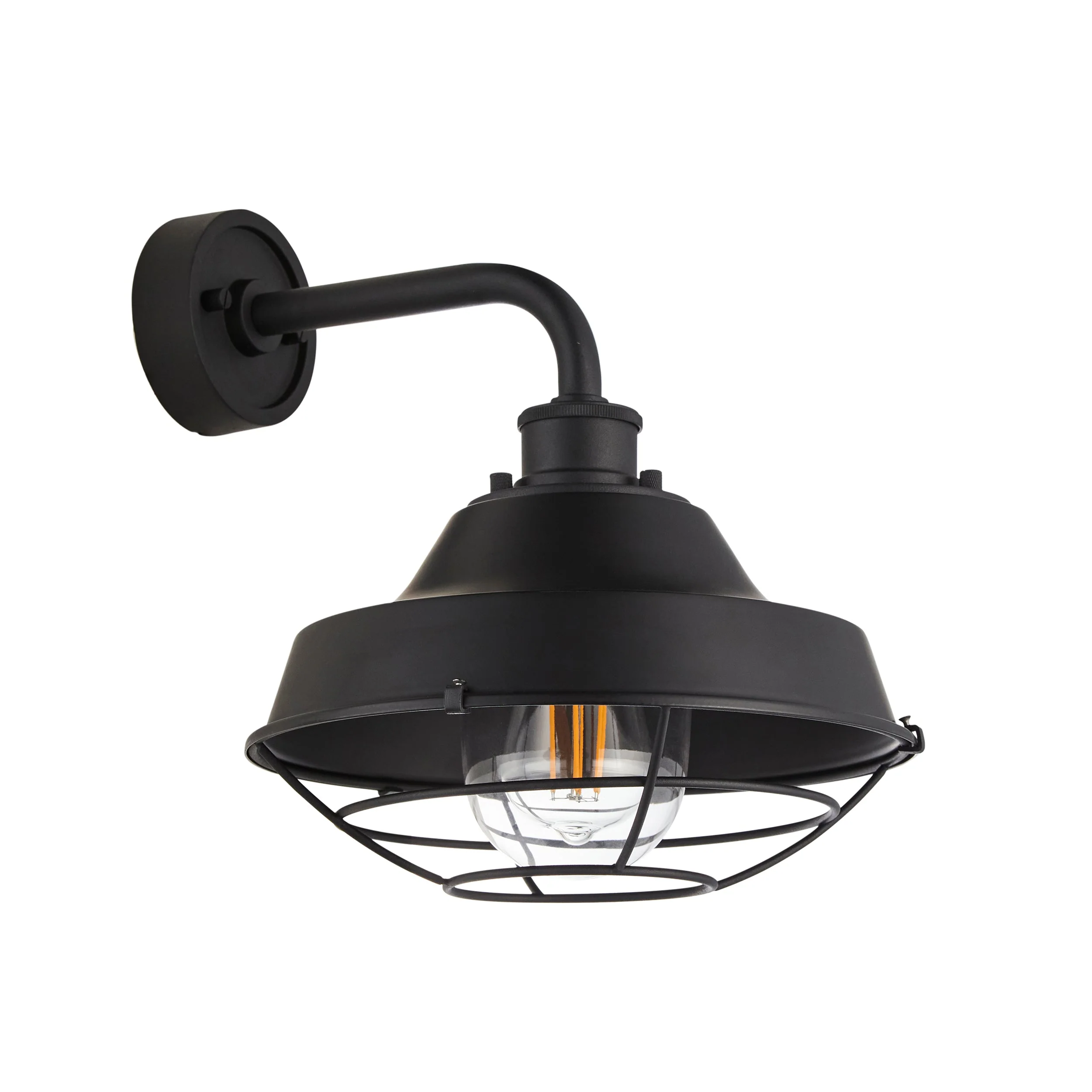 Astley Outdoor Wall Light - Matt Black - Image 2