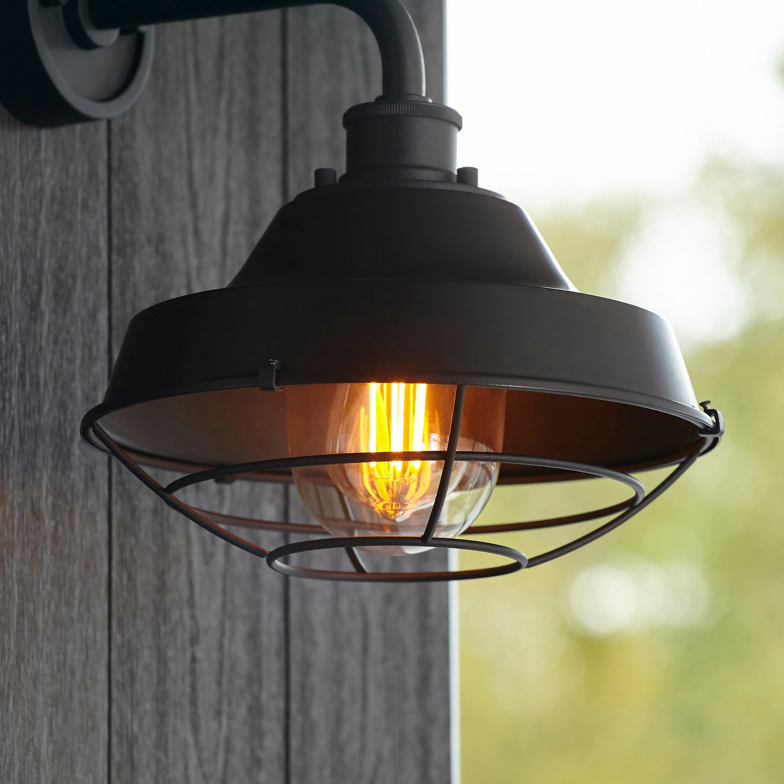Astley Outdoor Wall Light - Matt Black - Image 6