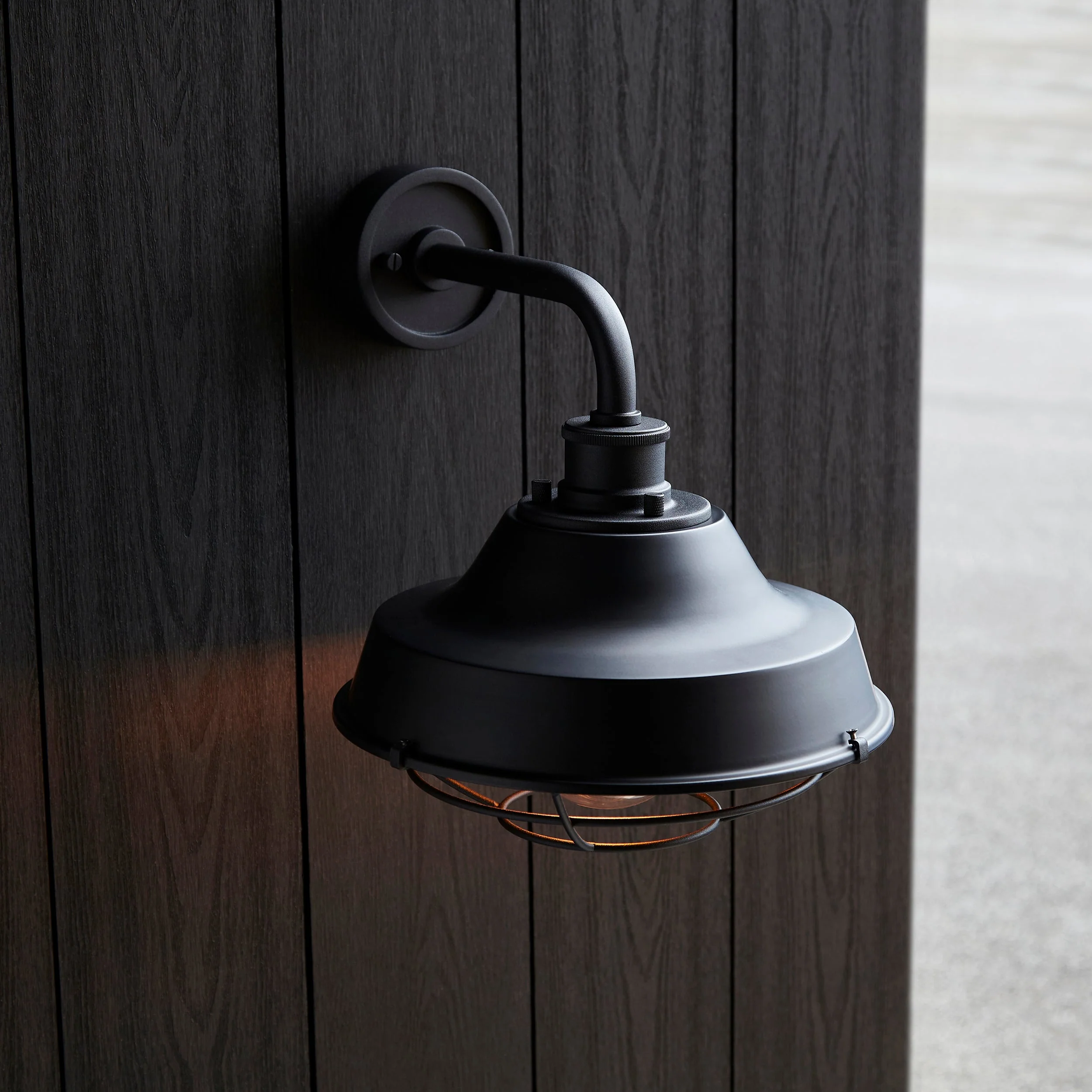 Astley Outdoor Wall Light - Matt Black - Image 7