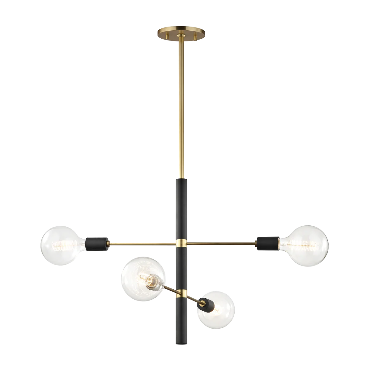 Astrid 4/8Lt Centre Ceiling Light - Brass - Image 2