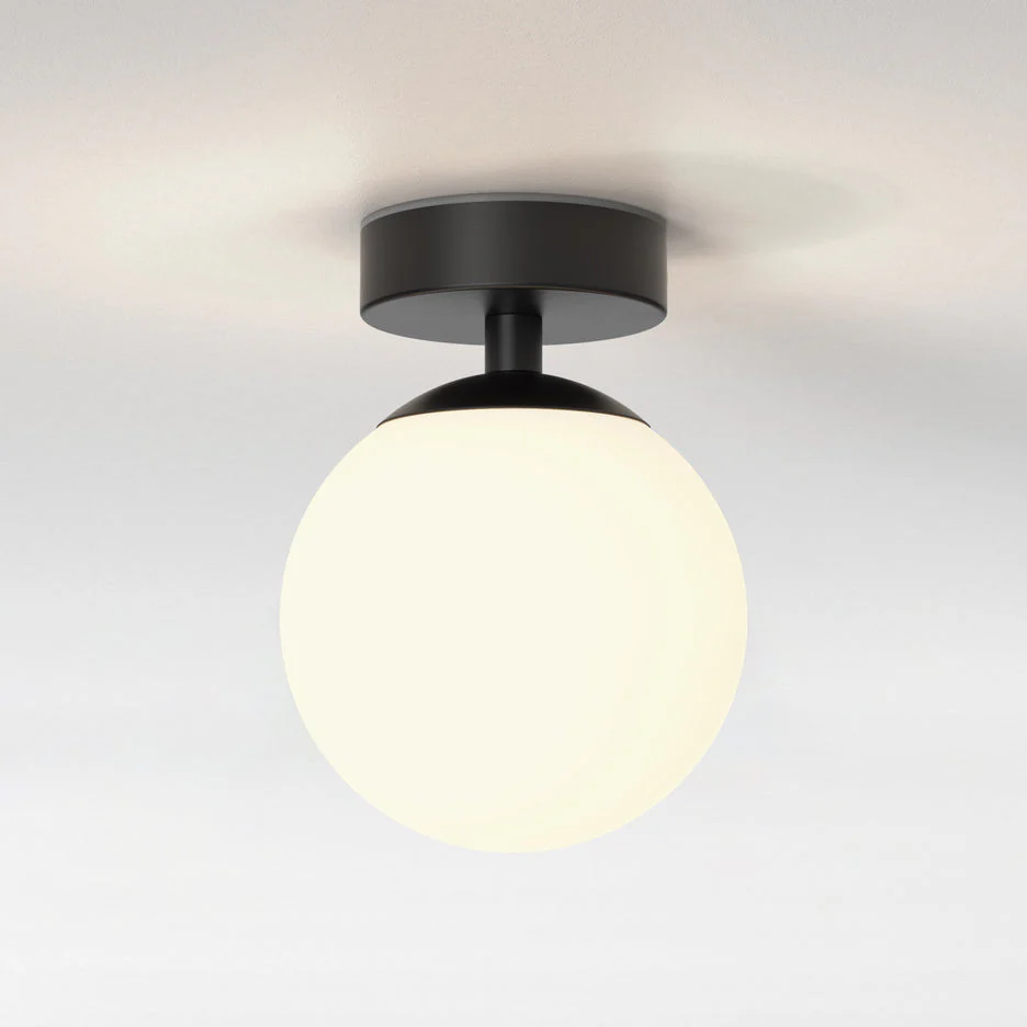 Denver Bathroom Ceiling Light IP44 - Polished Chrome / Black - Image 3
